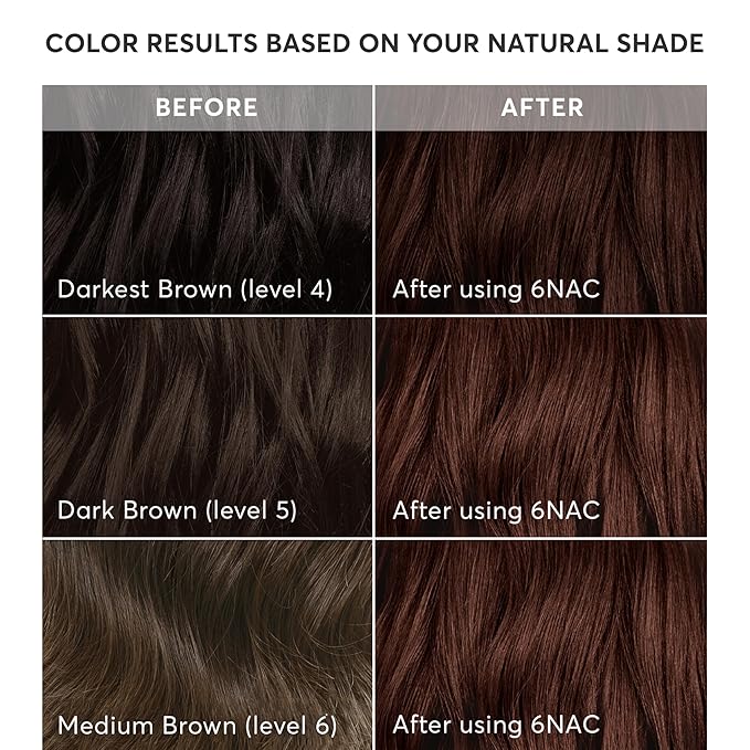 Madison Reed Radiant Hair Color Kit - 6NAC Medium Chocolate Brown with Copper-Auburn Undertones (Verona), Dimensional Gray Hair Blending Permanent Hair Dye, PPD-Free & Ammonia-Free, 2 Pack