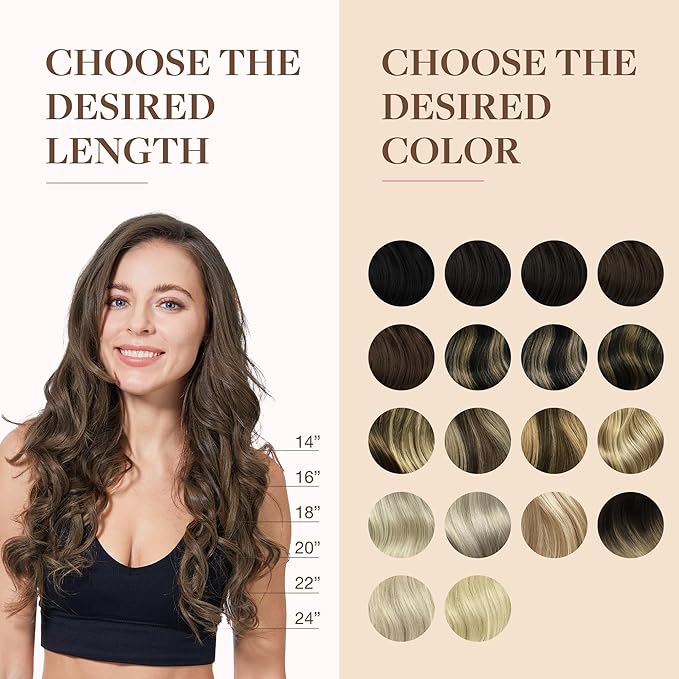 GOO GOO Clip in Hair Extensions Real Human Hair, Remy Human Hair Extensions Clip ins for Women, Natural Human Hair, 12inch 85g 7Pcs, #5 Light Ash Brown