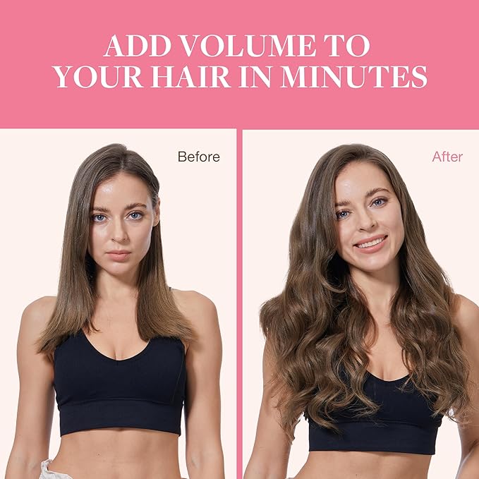 GOO GOO Clip in Hair Extensions Real Human Hair, Remy Human Hair Extensions Clip ins for Women, Natural Human Hair, 12inch 85g 7Pcs, #5 Light Ash Brown