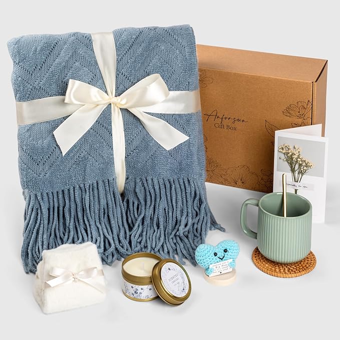 Self Care Gifts Get Well Soon Gift Baskets for Women, Christmas Birthday Gifts for Women Care Package, Unique Sympathy Gift Baskets Spa Thinking of You Gifts Set for Mom Best Friend Sister Wife Her