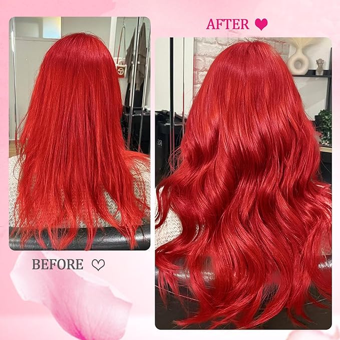 Clip in Hair Extensions Real Human Hair, 110g Remy Human Hair Extensions Clip ins for Women, 8pcs/set Red Kinky Straight Human Hair, Colorful Fashion Clip on Extensions for Full Head