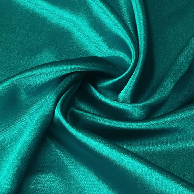 Lirex Satin Pillowcase for Hair and Skin, Super Soft and Cooling Similar to Silk, 2 Pack Queen Size 20"X 30" Pillow Cases with Envelope Closure, Gifts for Women Men, Aquamarine