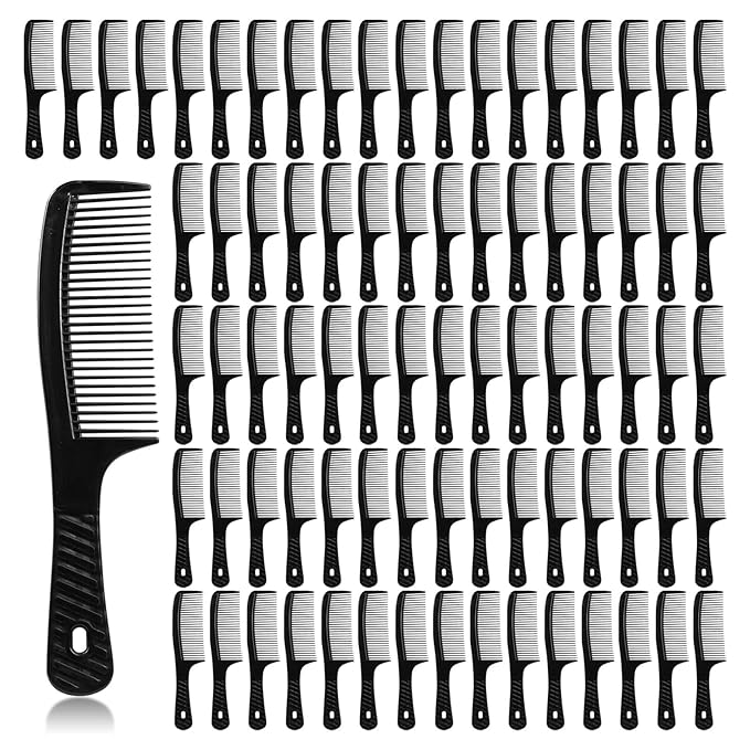 Disposable Combs in Bulk Individually Wrapped Widen Combs Sturdy Hair Combs for Women and Men, Long Handle Combs for Homeless, Hotel,Shelter, Nursing Home,Charity Church (8 IN, Count, 100)