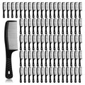 Disposable Combs in Bulk Individually Wrapped Widen Combs Sturdy Hair Combs for Women and Men, Long Handle Fine Combs for Homeless, Hotel,Shelter, Nursing Home,Charity Church Black (8 IN, Count, 30)