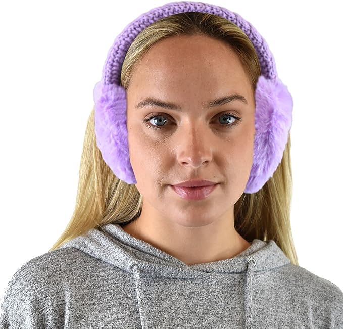 C.C Soft Winter Warm Adjustable Headband Ear Warmer Earmuffs