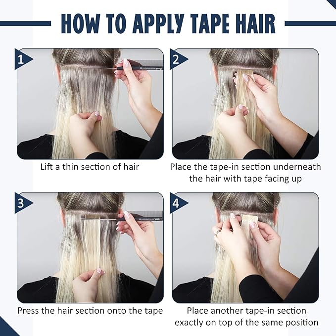Full Shine Tape Hair Extensions Real Human Hair Color Jet Black Invisible Tape in Hair Extensions Human Hair 14Inch Soft Straight Human Hair Extensions Tape in 20Pcs 50Grams Add Volume