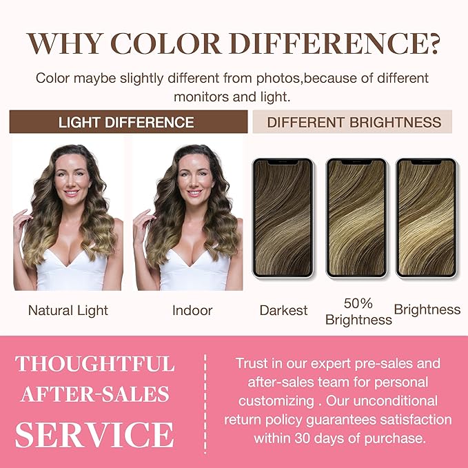 GOO GOO Clip in Hair Extensions Real Human Hair, Remy Human Hair Extensions Clip ins for Women, Natural Human Hair, 14inch 130g 9Pcs, 4/26/4 Balayage Chocolate Brown to Honey Blonde