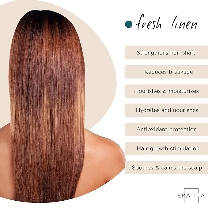 Fresh Linen Conditioner | Dutch Made & Formulated | Moisturizing & Repairing Conditioner for Dry, Damaged Hair | Uplifting Bergamot, Jasmine, argan oil & Rose Scent | 200 ml