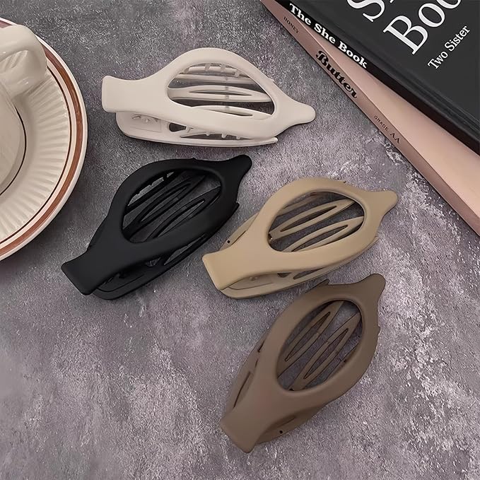 8PCS French Flat Hair Clips for Women Duckbill Hair Clips for Thick& Thin Hair Fashion Matte Claw Clips 2 Styles