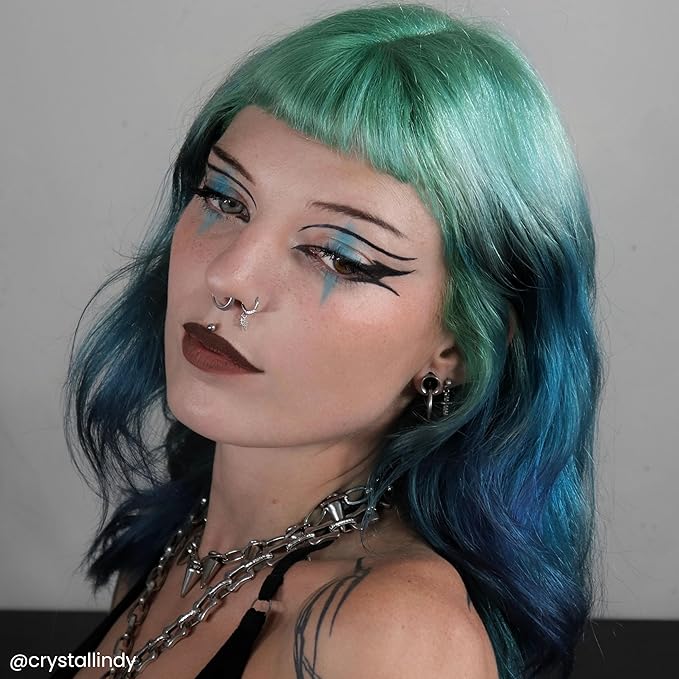 Arctic Fox Semi-Permanent Hair Dye, Vegan & Cruelty-Free, Ammonia-Free, Hydrating, Vibrant Blue Color, Aurora Kiss, For All Hair Types, DIY At-Home Color, 5.6 Fl Oz