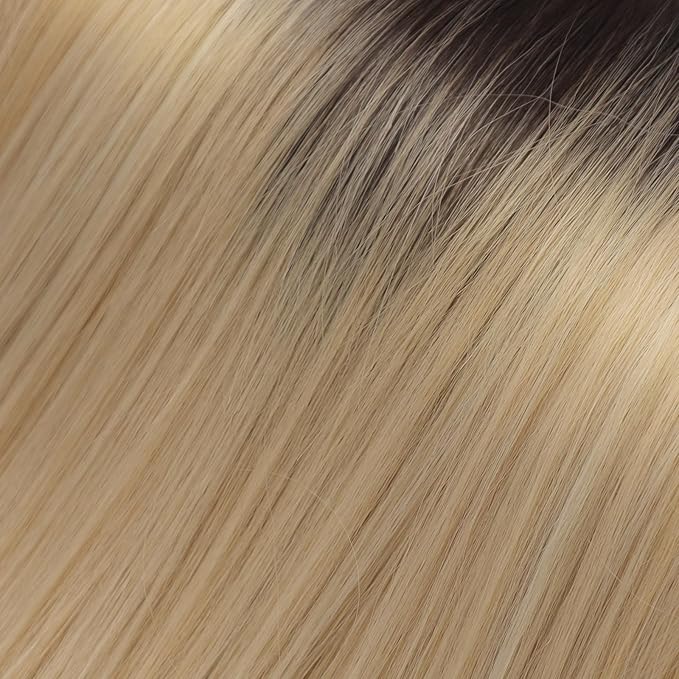 Dark brown to blonde Synthetic Hair Toppers for Women with Thinning 3D 360° Cover Clip in Wispy Bangs Upgraded Adjustable Bandage 24 Inch Long Layered