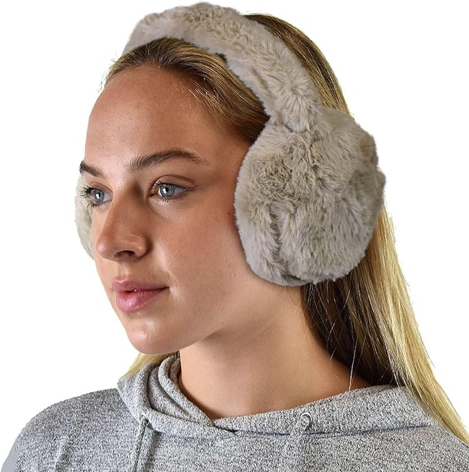 C.C Soft Winter Warm Adjustable Headband Ear Warmer Earmuffs