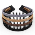 Zig Zag Hairbands - Head Bands for Women's Short Hair, Non-Slip Hair Accessories (4 Colors)