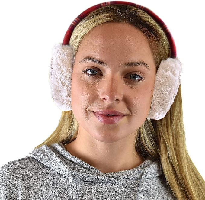 C.C Soft Winter Warm Adjustable Headband Ear Warmer Earmuffs