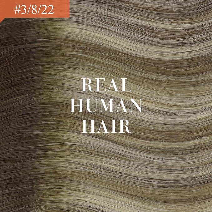 Ve Sunny Hair Extensions Ponytail Real Human Hair Wrap Around Clip in Ponytail Hair Extensions Straight Extensions Human Hair for Women Walnut Brown Ombre Light Brown Balayage Blonde 16inch 80G
