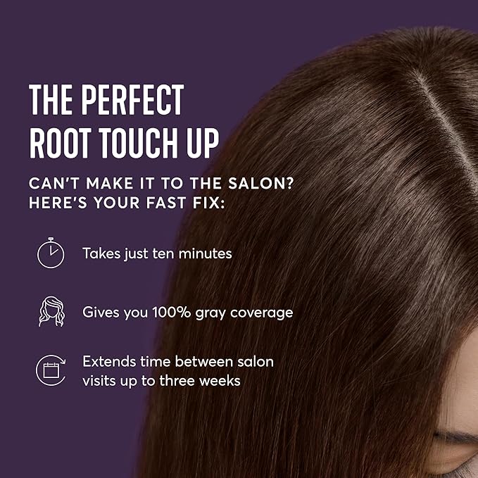 Madison Reed Root Perfection Permanent Root Touch Up, Medium Brown 6N Savoca, 10 Minutes for 100% Gray Root Coverage, Ammonia-Free Hair Dye, Two Applications