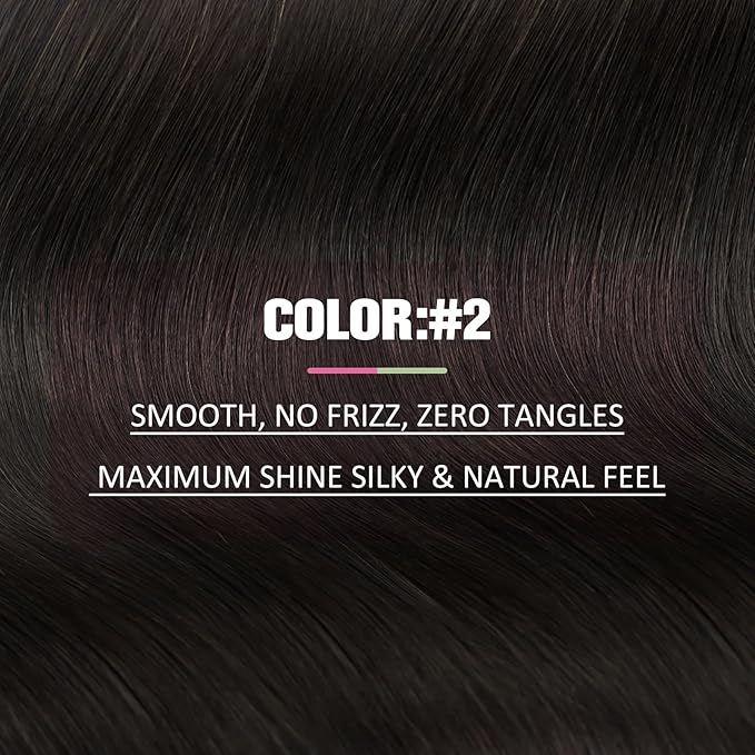 YoungSee Seamless Tape in Extensions Human Hair Dark Brown Tapes Hair Extensions Real Human Hair Brown Hair Extension Tape-in Remy 20 Inch 20pcs 50g Silky Straight Hair