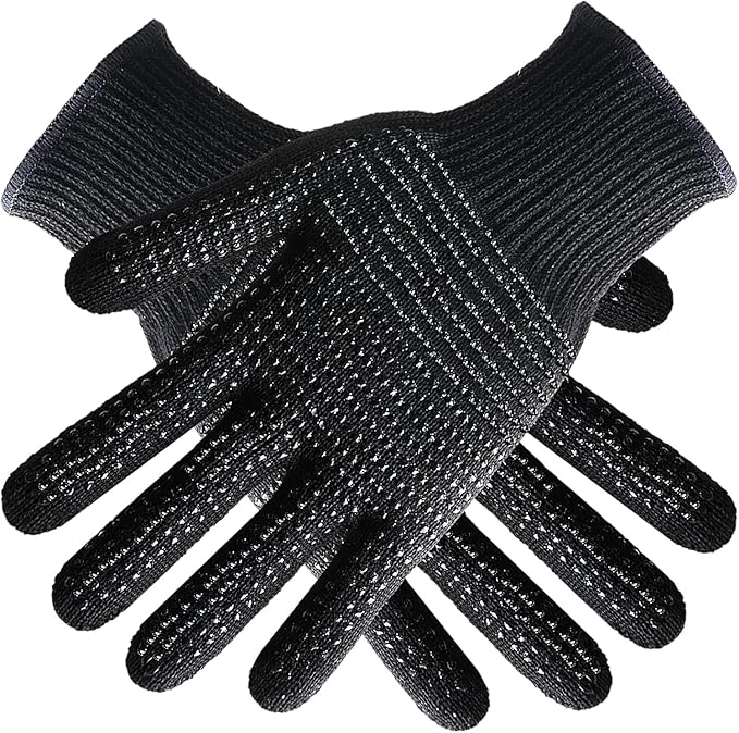 Heat‑Resistant Gloves–Silicone‑Grip Protection for Hair Styling, Curling & Flat Iron, Heat Press, Sublimation–Universal Fit