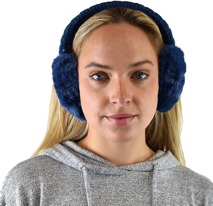C.C Soft Winter Warm Adjustable Headband Ear Warmer Earmuffs