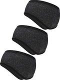 Blulu 3 Pcs Fleece Ear Warmers for Men Women Headband Cover Ear Muffs for Cold Weather Winter Running Cycling Ski