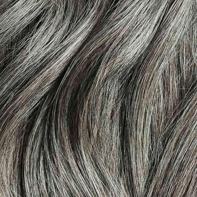 Luxy 100% Remy Human Hair – Halo Clip-In Hair Extensions –Natural Looking Volume & Length - One-Piece - Easy 5-Min Application 140 grams 16" Light Gray Halo