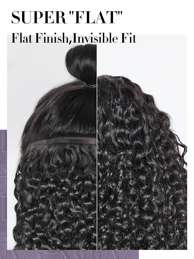 LUVME Burmese Curly Clip in Hair Extensions Real Human Hair Messy Curly Clip Ins Fullness with 1 Pack for Women Brazilian Remy Human Hair Natural Black 135g 14Inch