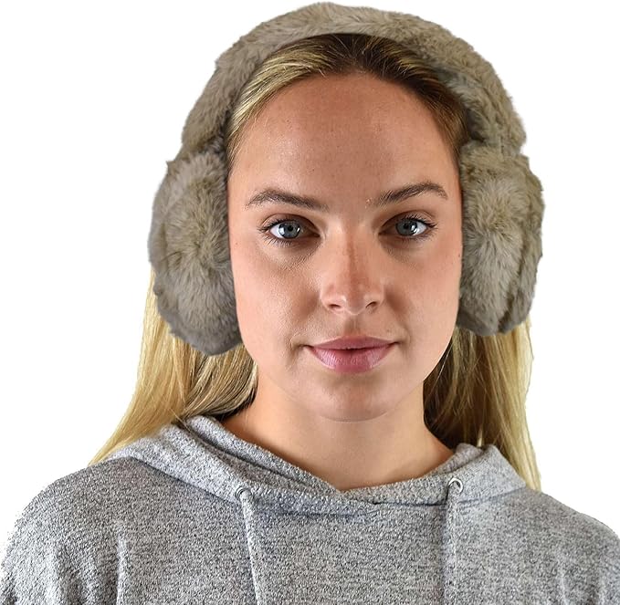 C.C Soft Winter Warm Adjustable Headband Ear Warmer Earmuffs