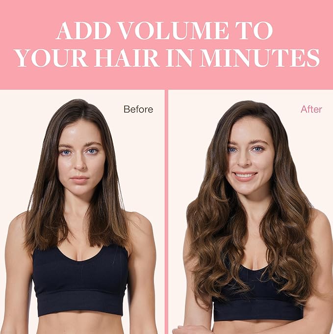 GOO GOO Clip in Hair Extensions Real Human Hair, Remy Human Hair Extensions Clip ins for Women, Natural Human Hair, 18inch 180g 7Pcs, #4A Chocolate Brown