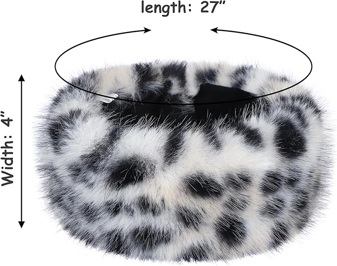 sy soul young Faux Fur Headband with Elastic for Women's Winter Earwarmer Earmuff