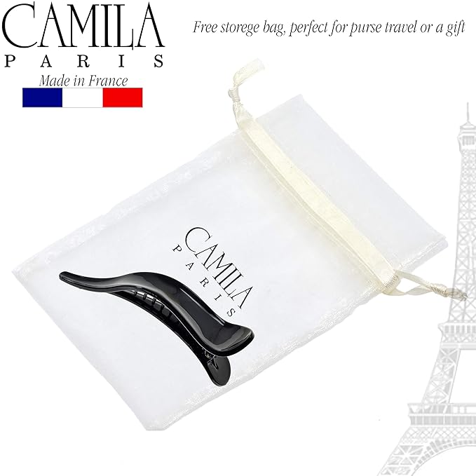 Camila Paris CP922B French Hair Clip for Women, Alligator Clip, Duckbill Girls Hair Claw Clips Jaw Fashion Durable and Styling Hair Accessories for Women, Strong Hold No Slip Grip, Made in France