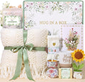Get Well Soon Gift Baskets for Women, Self Care Gifts for Women Birthday Care Package Spa Kit, Inspirational Sunflower Christmas Gifts for Mom Her Friend Sister Wife, Thinking of You Sympathy Gift