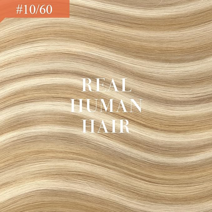 Ve Sunny Hair Extensions Ponytail Real Human Hair Wrap Around Clip in Ponytail Hair Extensions Straight Extensions Human Hair for Women Dark Golden Blonde Highlights 16inch 80G