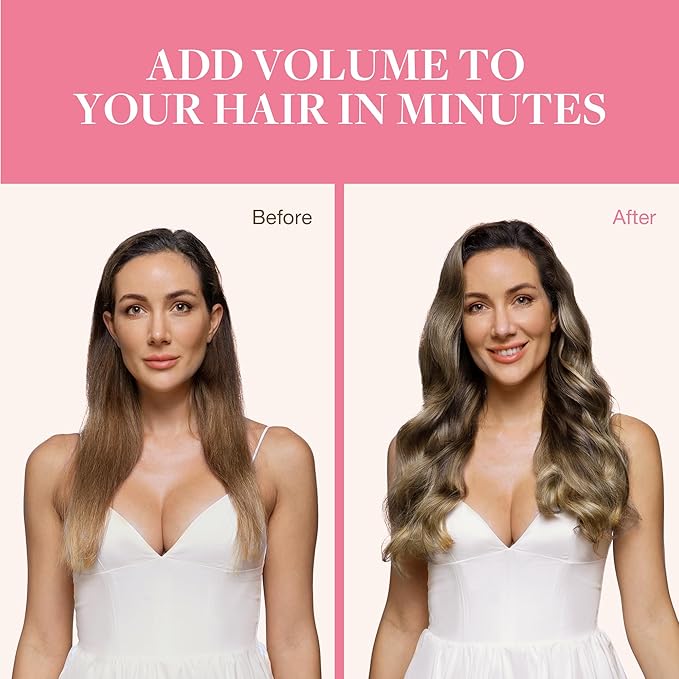 GOO GOO Clip in Hair Extensions Real Human Hair, Remy Human Hair Extensions Clip ins for Women, Natural Human Hair, 24inch 150g 9Pcs, #4/27/4 Balayage Chocolate Brown to Caramel Blonde