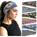 AKTVSHOW Boho Headbands for Women Fashion Wide Headband Non-Slip Head Band for Women's Hair Wide Thick Sweat Hair Bands, Trendy Hair Accessories for Women's