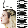 12pcs Hair Barrettes Set for Women and Girls, Hair Clips for Thick Thin Fine Hair, Non-metal Hair Accessories, Non-Slip Grip Handmade Snap Hairpin, BPA Free