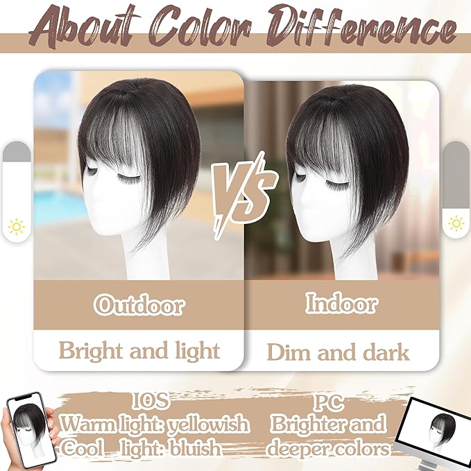 Hair Toppers for Women Real Human Hair - 360° Coverage Black Clip In Topper with Bangs for Thinning Hair Upgraded 5×9 cm Silk Base Ideal for Everyday Use