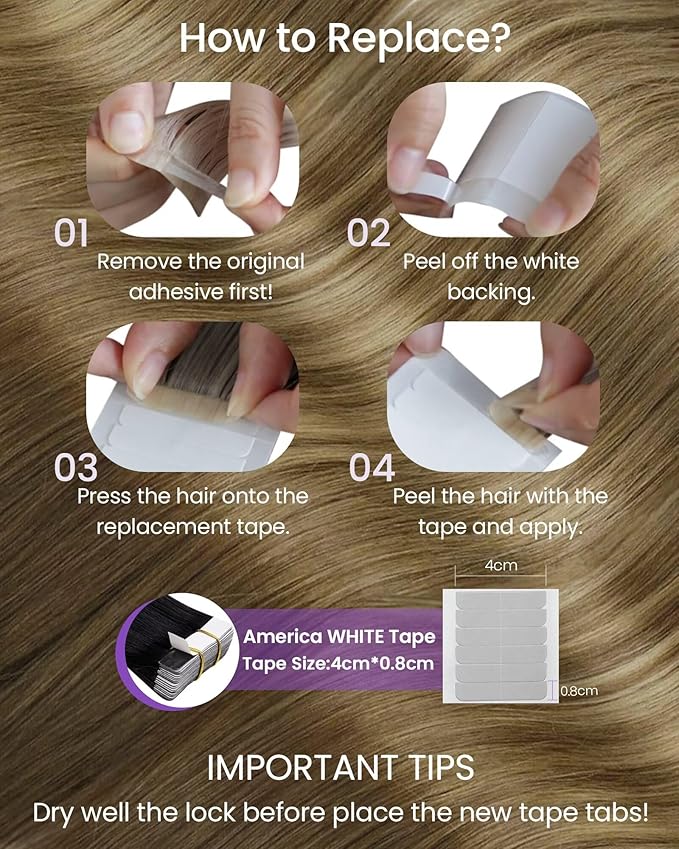LaaVoo Human Hair Tape in Extensions Balayage Tape in Hair Extensions Human Hair Ombre Brown to Light Brown Mix Golden Brown Tape on Extension Invisible 20 Inch 100g 40pcs