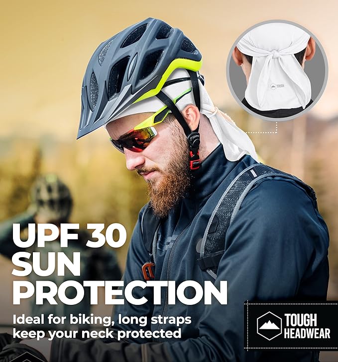 Cooling Helmet Liners - Do Rag Skull Caps for Men - Cooling Head Wraps, Hard Hat Liner - Motorcycle Pirate Bandana