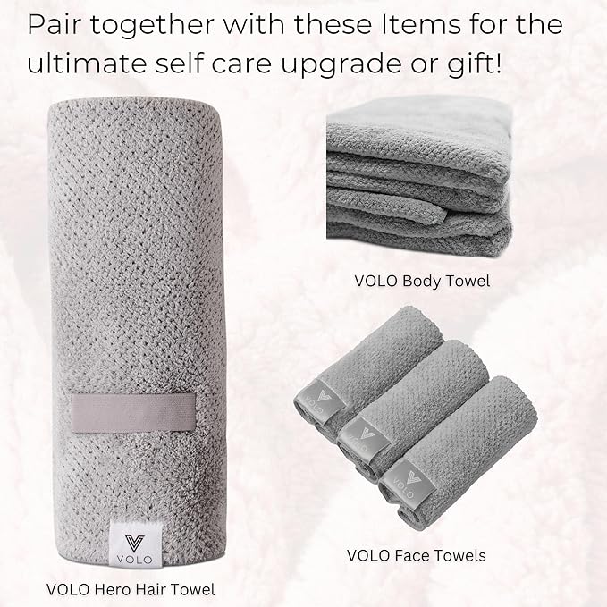 VOLO Cloud Pink Spa Headband & Scrunchie Set for Women | Towel Hair Accessories for Makeup, Washing Face, Self Care & Skin Care | Ultra Soft, Absorbent & Stretchy | Perfect Pair Bundle | Microfiber