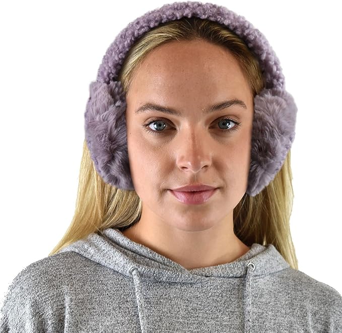 C.C Soft Winter Warm Adjustable Headband Ear Warmer Earmuffs