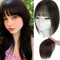 Hair Toppers for Women Real Human Hair, 360°3D Topper for Women with Thinning Crown Wispy Clip in Bangs Breathable Hand Tied Craft Big Coverage Hairpieces(Mocha（Big Coverage）, 12 Inch-3D-Wispy)
