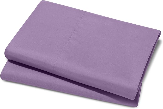 Bare Home Microfiber Pillow Cases - Standard Size Set of 2 - Cooling Pillowcases - Double Brushed - Easy Care - Envelope Closure (Standard Pillowcase Set of 2, Lavender)