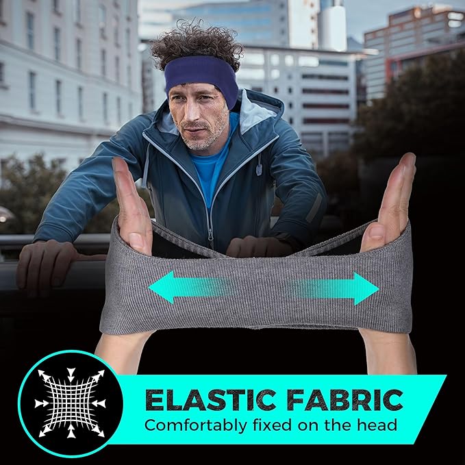 WTACTFUL Double-Layer Fleece Pro, Ear Warmers Muffs Cold Weather Winter Headband Ear Covers for Men Women Ski Running Cycling