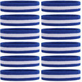 ONUPGO Sweatband Headbands for Men & Women -12PCS Sports Headbands Moisture Wicking Athletic Cotton Terry Cloth Headband for Tennis,Basketball,Football,Gym,Working Out