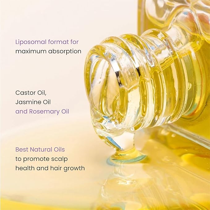 Treatment Oil for Dry Damaged Hair Scalp Stimulator with Castor Oil & Rosemary Lightweight Leave-in treatment for Frizz & Dry Scalp Hair We Come Made in USA (1 fl.oz/ 30 ml)