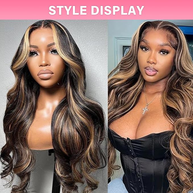 WOWANGEL 13x6 HD Lace Front Wigs Human Hair Body Wave Pre Plucked SKINLIKE 0.1mm Extremely Thin Real HD Lace Front Wigs 250% Density Glueless Human Hair Wigs for Women 30 Inch