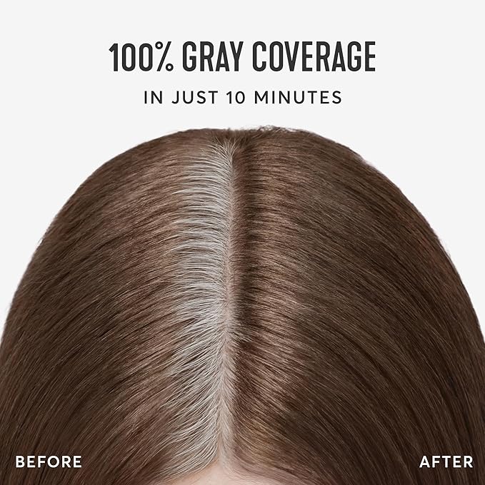 Madison Reed Root Perfection Permanent Root Touch Up, Light Brown 7N Alba, 10 Minutes for 100% Gray Root Coverage, Ammonia-Free Hair Dye, Two Applications