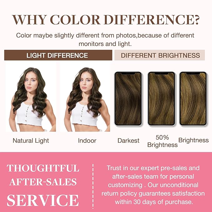 GOO GOO Clip in Hair Extensions Real Human Hair, Remy Human Hair Extensions Clip ins for Women, Natural Human Hair, 24inch 160g 7Pcs, 2C/4E/6C Brown Sugar Swirl Highlights