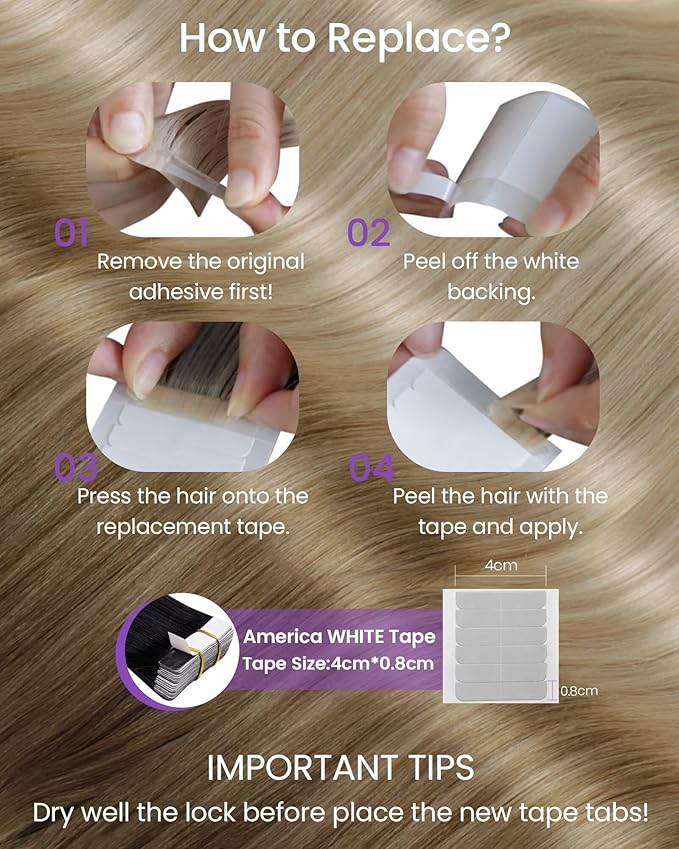 LaaVoo Hair Extensions Tape in Human Hair 100G Tape in Hair Extensions Balayage Brown to Blonde 22 Inch 40pcs