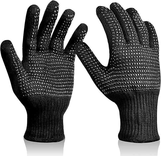 Heat‑Resistant Gloves–Silicone‑Grip Protection for Hair Styling, Curling & Flat Iron, Heat Press, Sublimation–Universal Fit